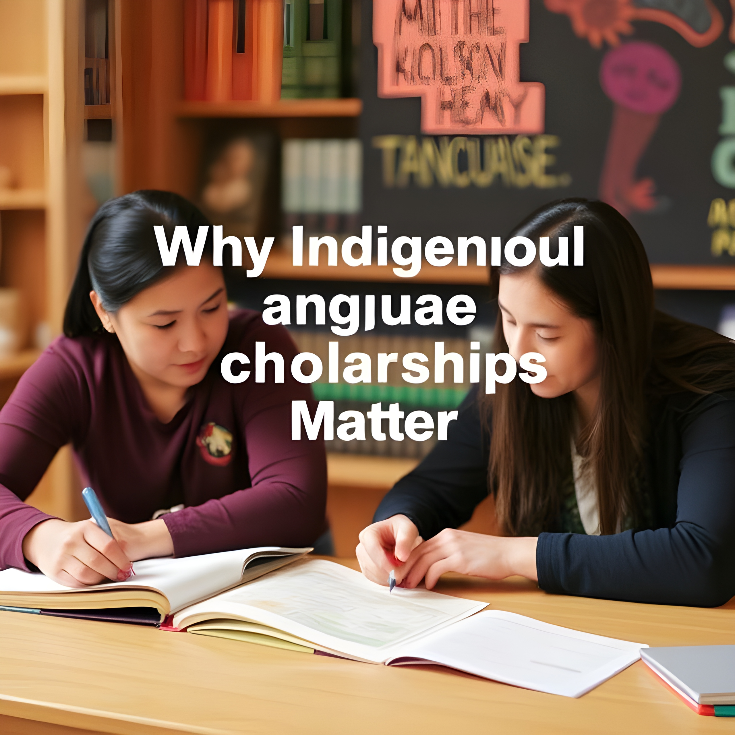 create an hd image ""Why Indigenous Language Scholarships Matter"
